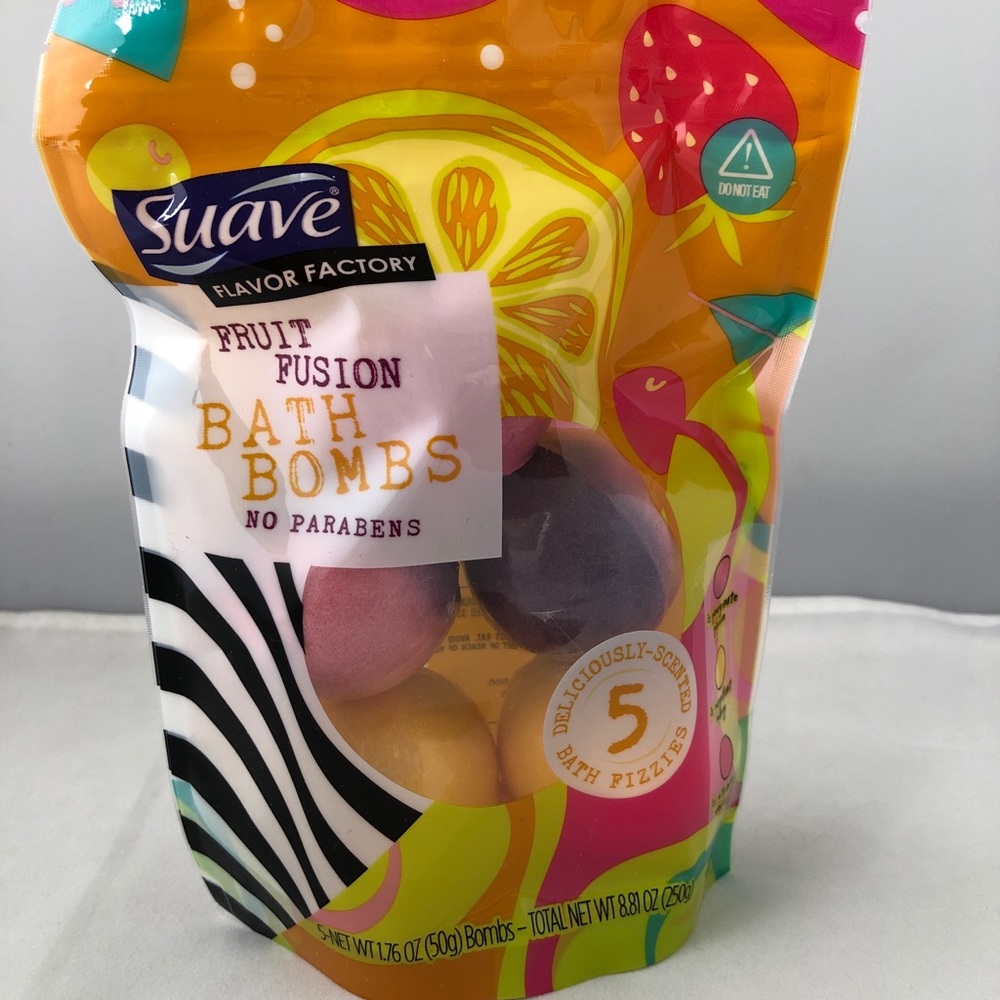 Suave Fruit Fusion Bath bombs new pack of 5